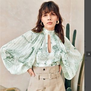 Lantern Sleeve Blouse